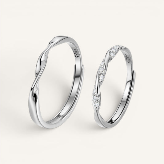 Set de Anillos Entrelazado — BRAVA